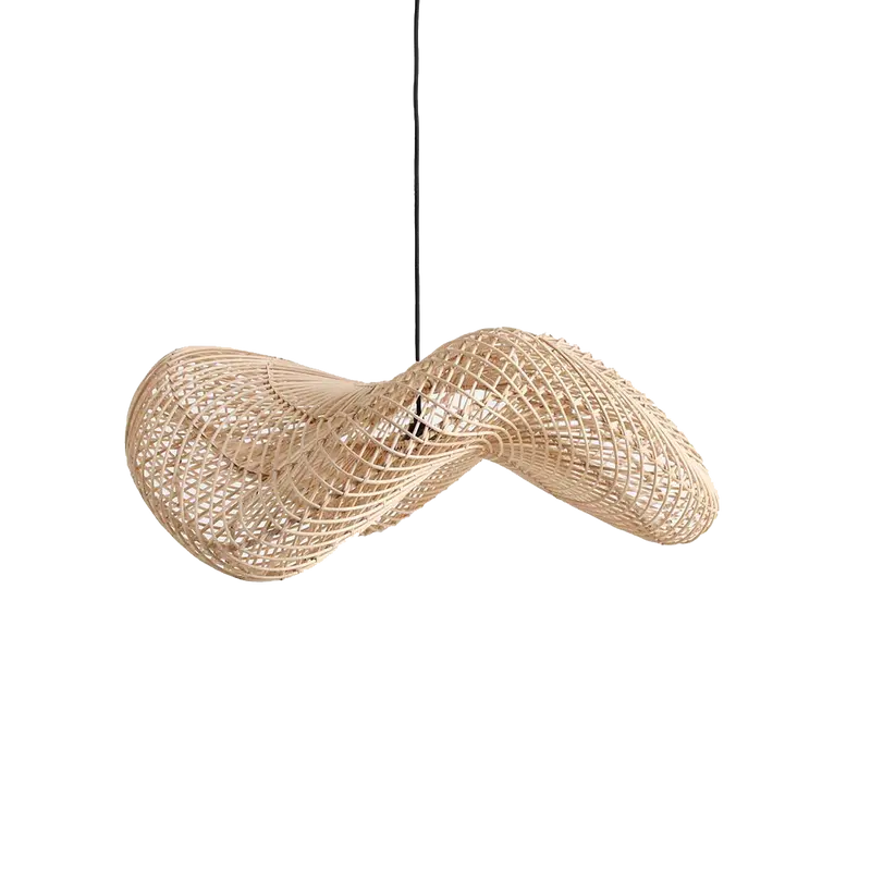 Hanglamp Wave Natural Large Raw Materials