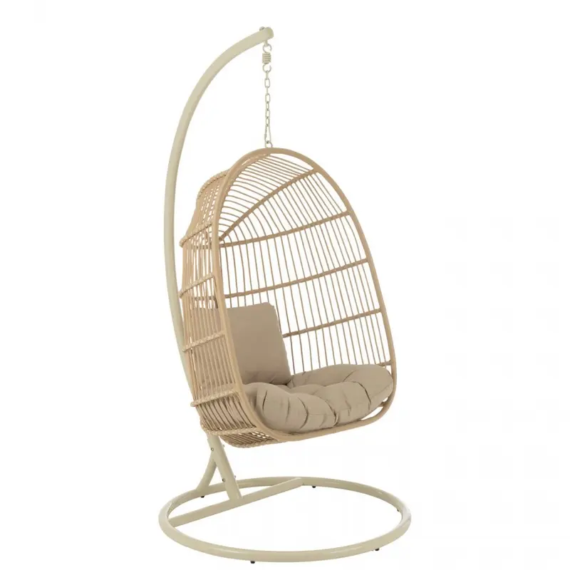 Hangstoel Egga Metaal/Koord Beige J-Line