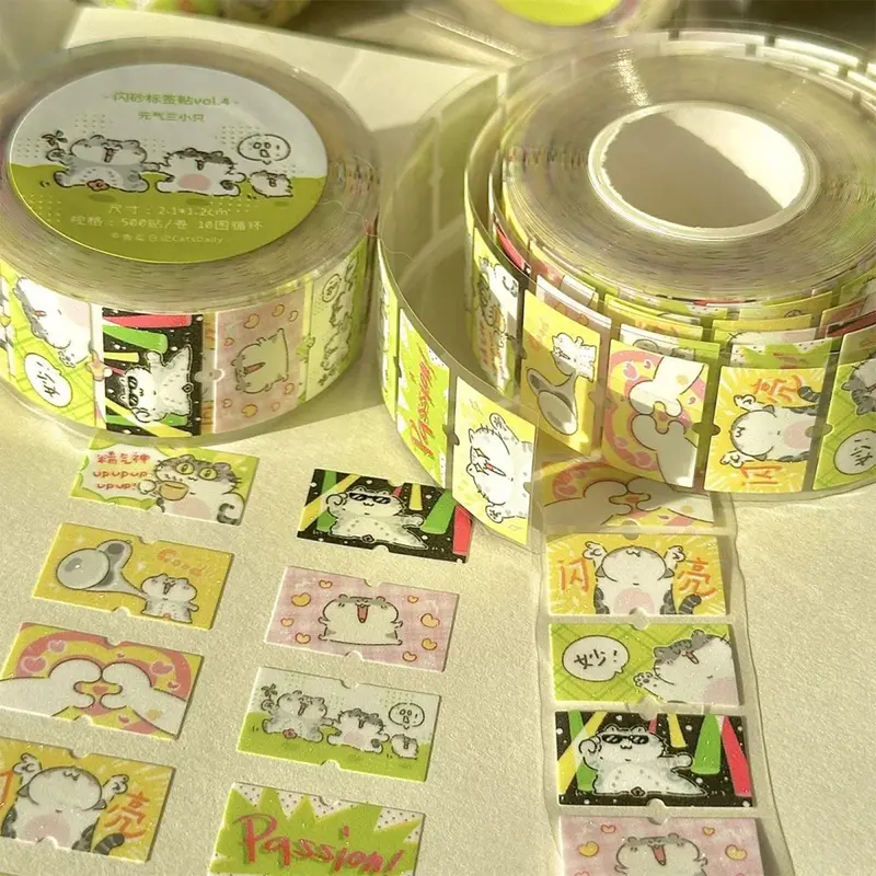 Happy Cat Sticker Roll