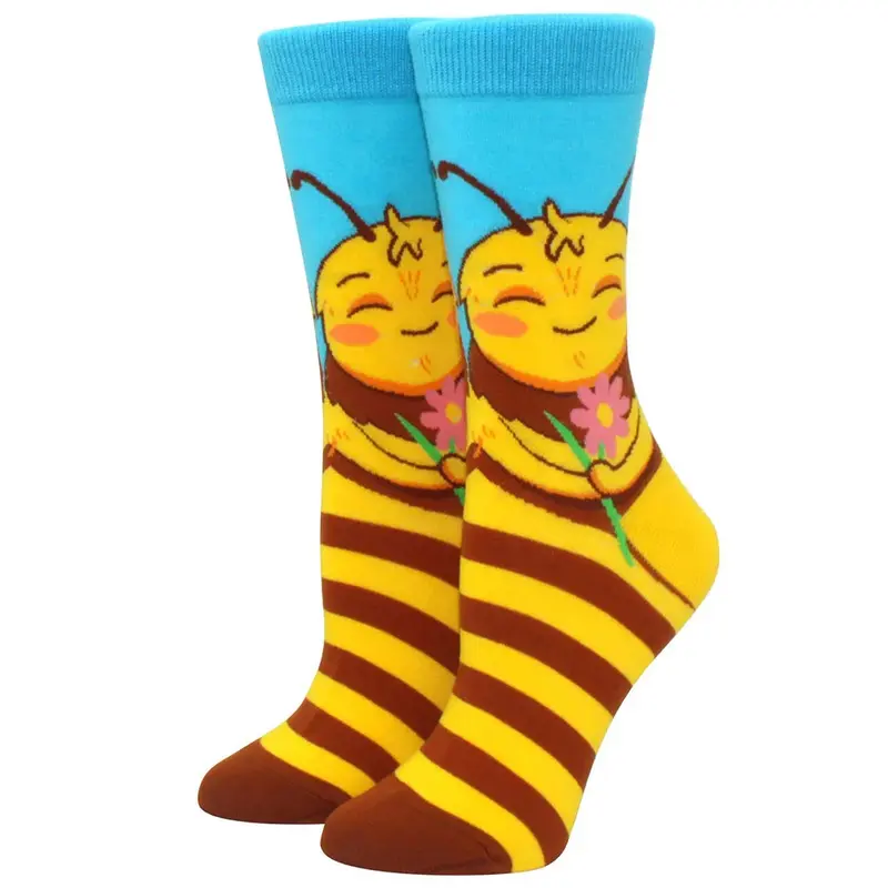 Happy Honeybee Crew Socks