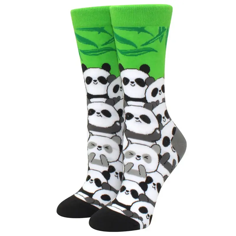 Happy Panda Crew Socks