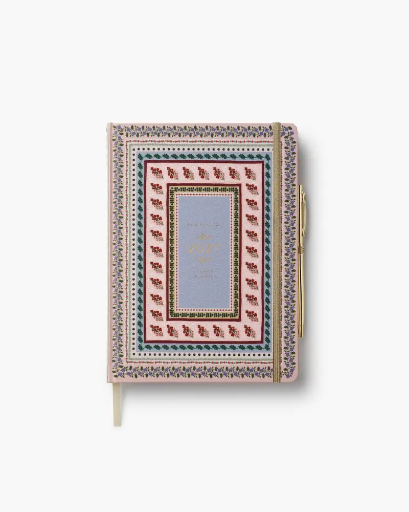 Hardcover Planner W/ Pen 2027 - Paisley