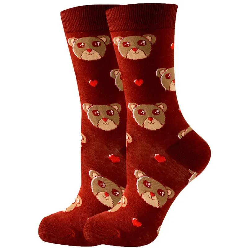 Heart Bears Crew Socks