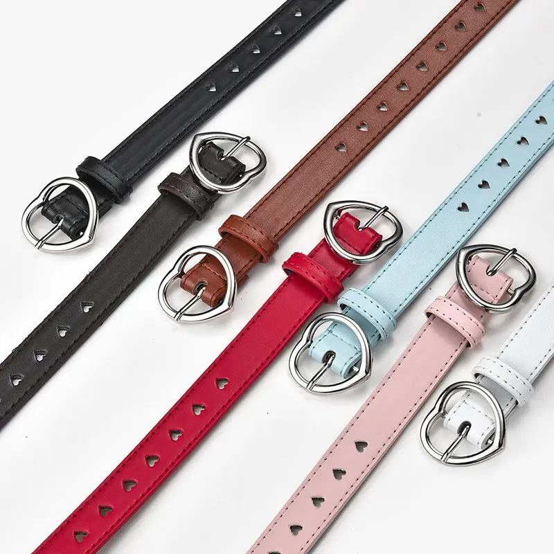 Heart Buckle Belt (6 Colours)