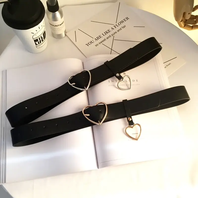 Heart Buckle Belt with Heart Strap (2 Colours)