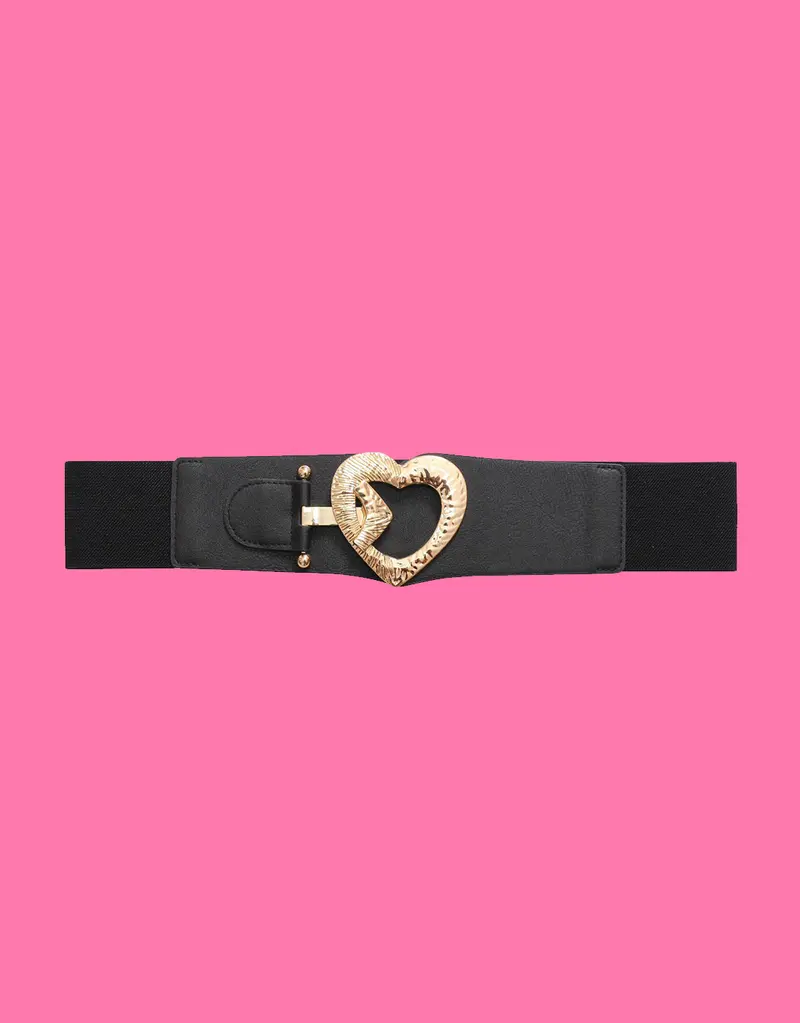 Heart buckle belt