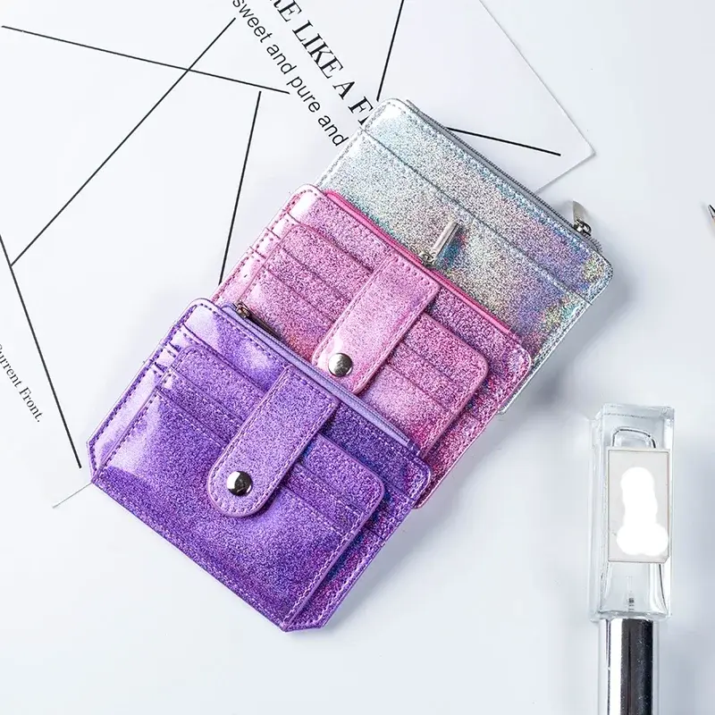 Heart Detail Glitter Wallet (3 Colours)