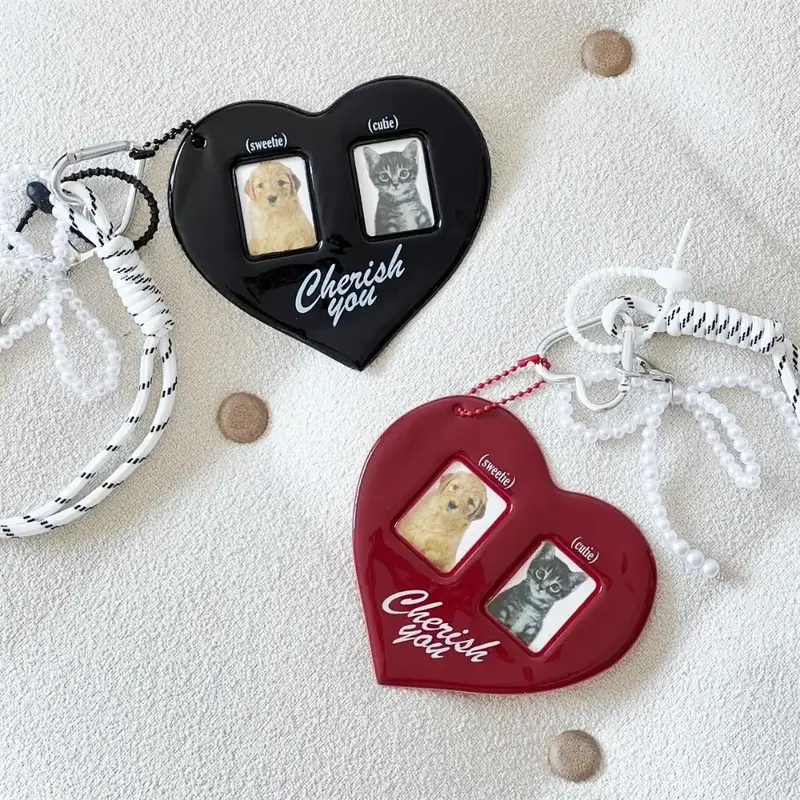 Heart Photo Frame Keychain