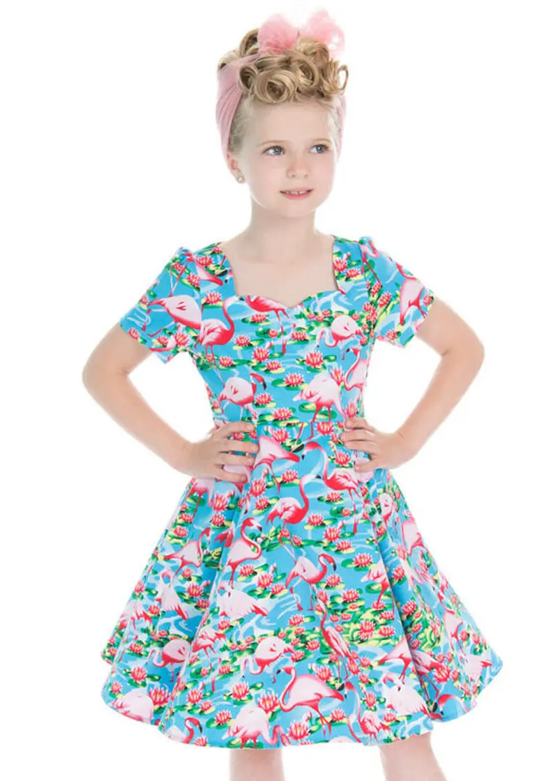 Hearts & Roses Kids Funky Flamingo Dress