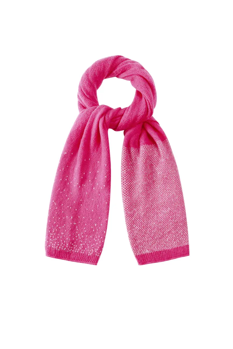 Heerlijk sjaaltje met steentjes - Roze