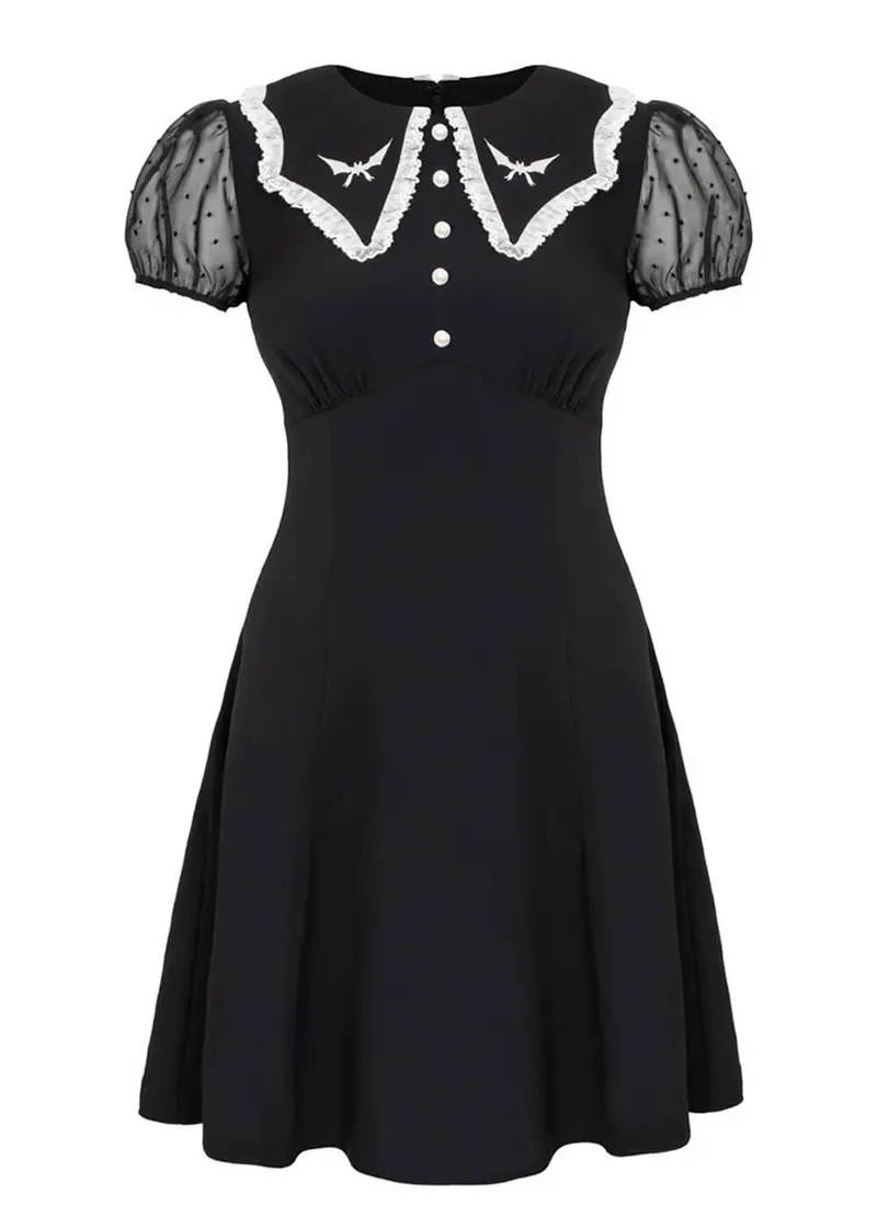 Hell Bunny Buffy Dress Black