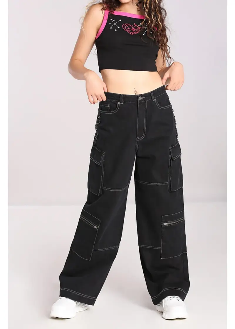 Hell Bunny Cameron Black Jeans
