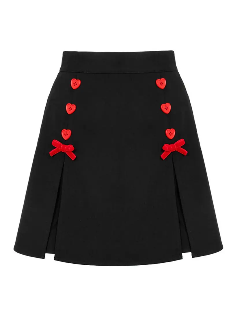 Hell Bunny Colleen Black Skorts