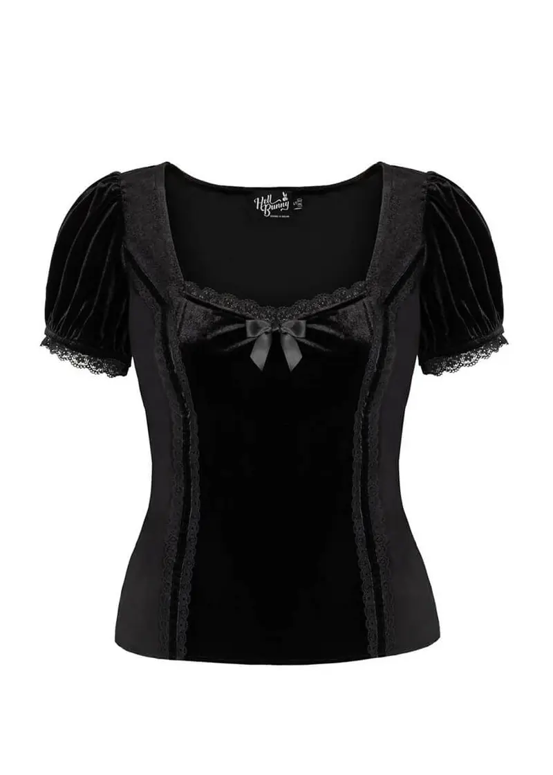 Hell Bunny Disenchanted Top Black