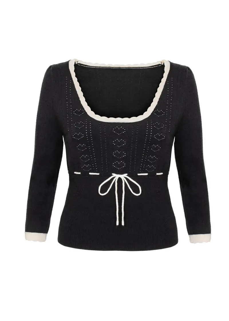 Hell Bunny Elodie Black Sweater