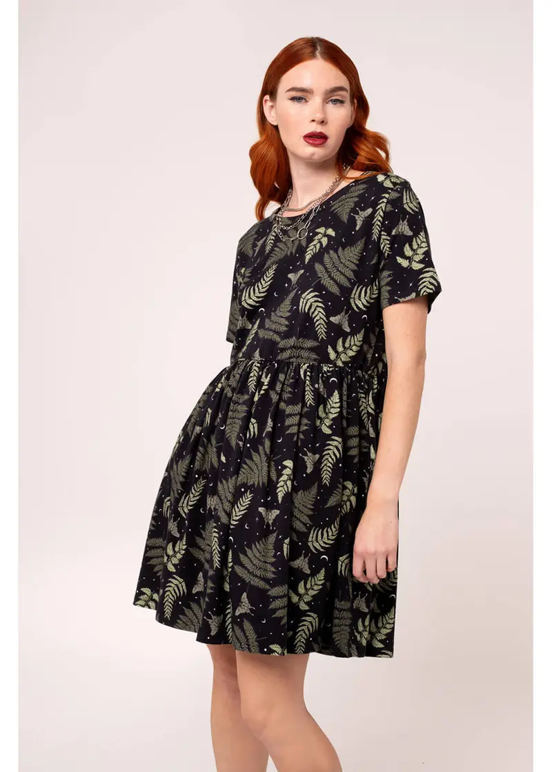 Hell Bunny Gaia 60s Mini Dress Black