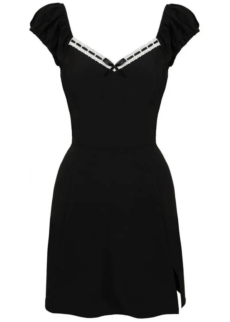 Hell Bunny Gracie Mini 60s Dress Black