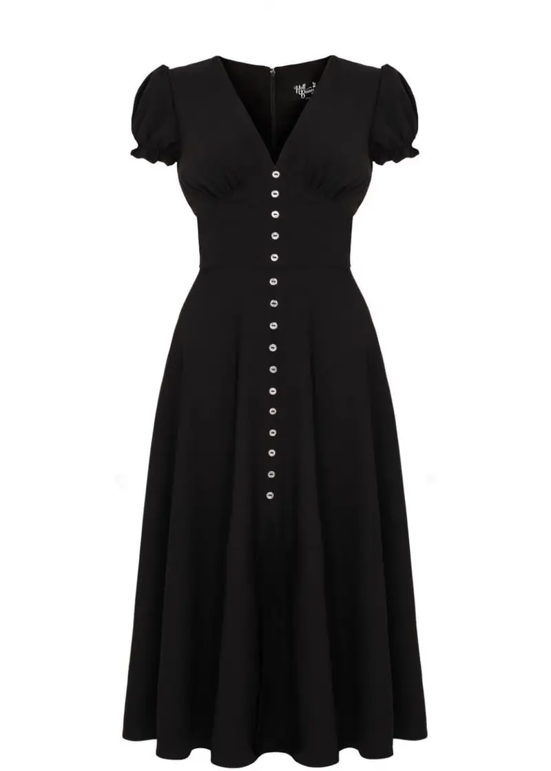 Hell Bunny Jinx 40s A-Line Dress Black