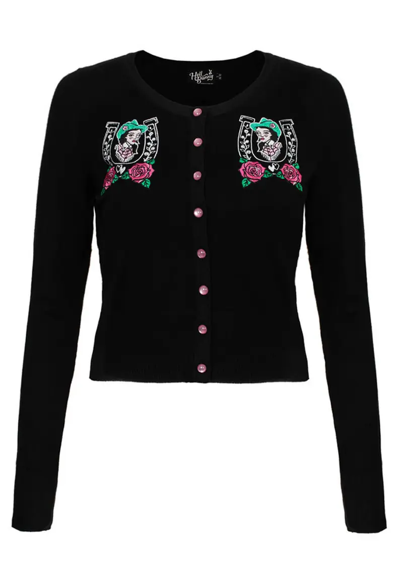 Hell Bunny Kellie Cardigan Black