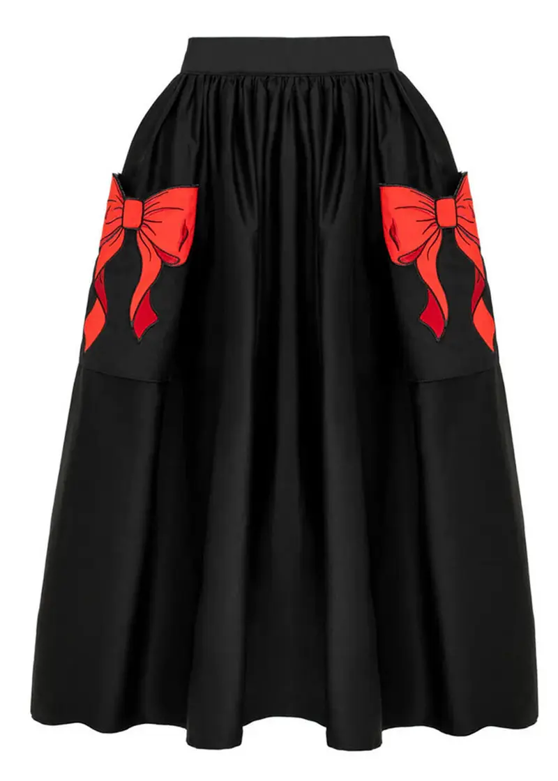 Hell Bunny Lucie 50's Swing Skirt Red