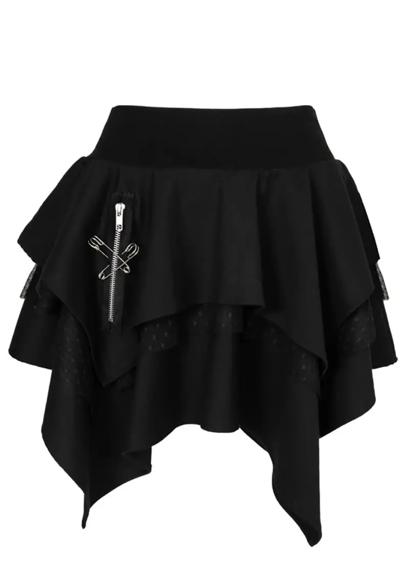Hell Bunny Nadia Short Skirt Black