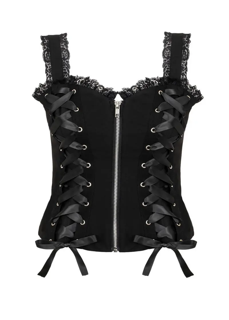 Hell Bunny Quinzel C 00’s Top Black