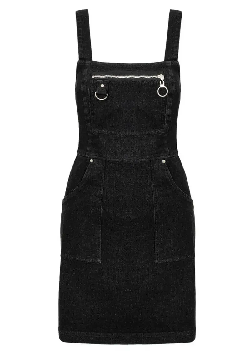 Hell Bunny Raye 50s Swing Dress Grey