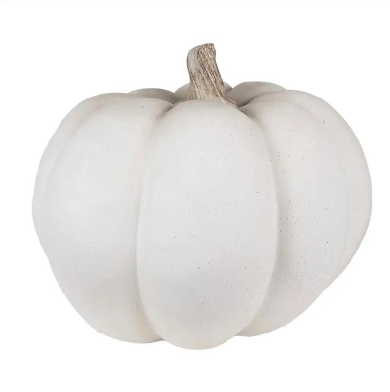 Herfst Decoratiepompoen Wit – Ø 17 x 13 cm – Model 2