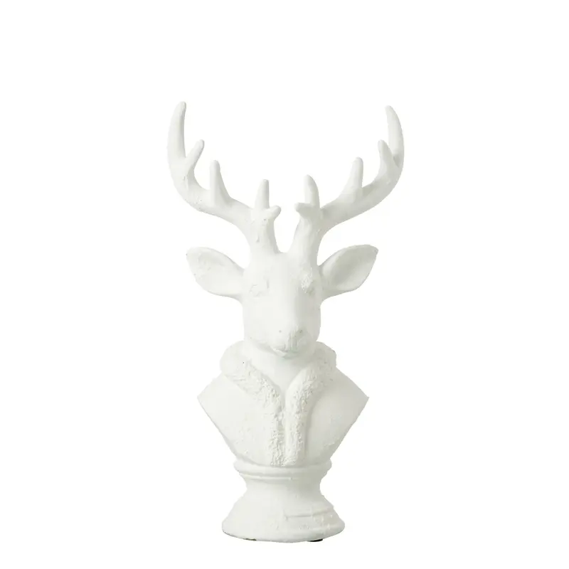 Hert Polyresin Wit Large J-Line