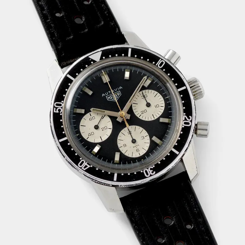 Heuer Autavia 2446 Reverse Panda Dial