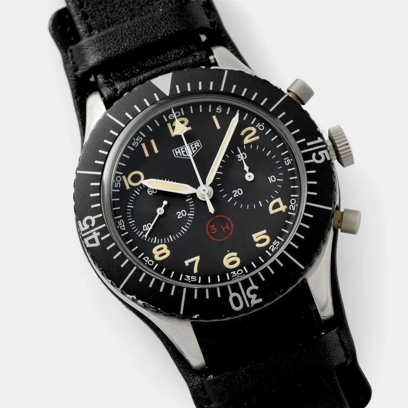 Heuer Chronograph Bundeswehr Issued Chrono 1550SG 3H