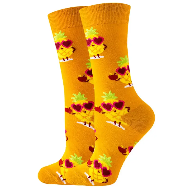 Holiday Pineapple Crew Socks