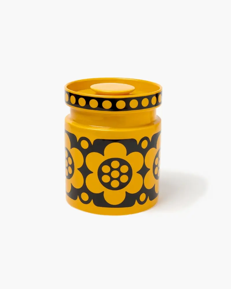 Hornsea Jumbo Jar - Geo Flower Yellow