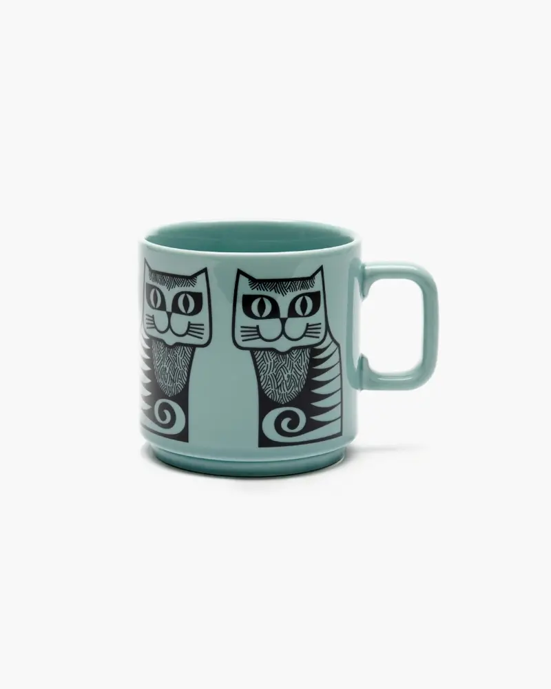 Hornsea Mug - Teal Cat