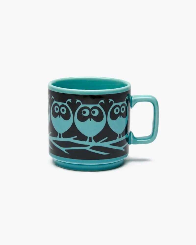 Hornsea Mug - Teal Owls on Branch [PRE ORDER]