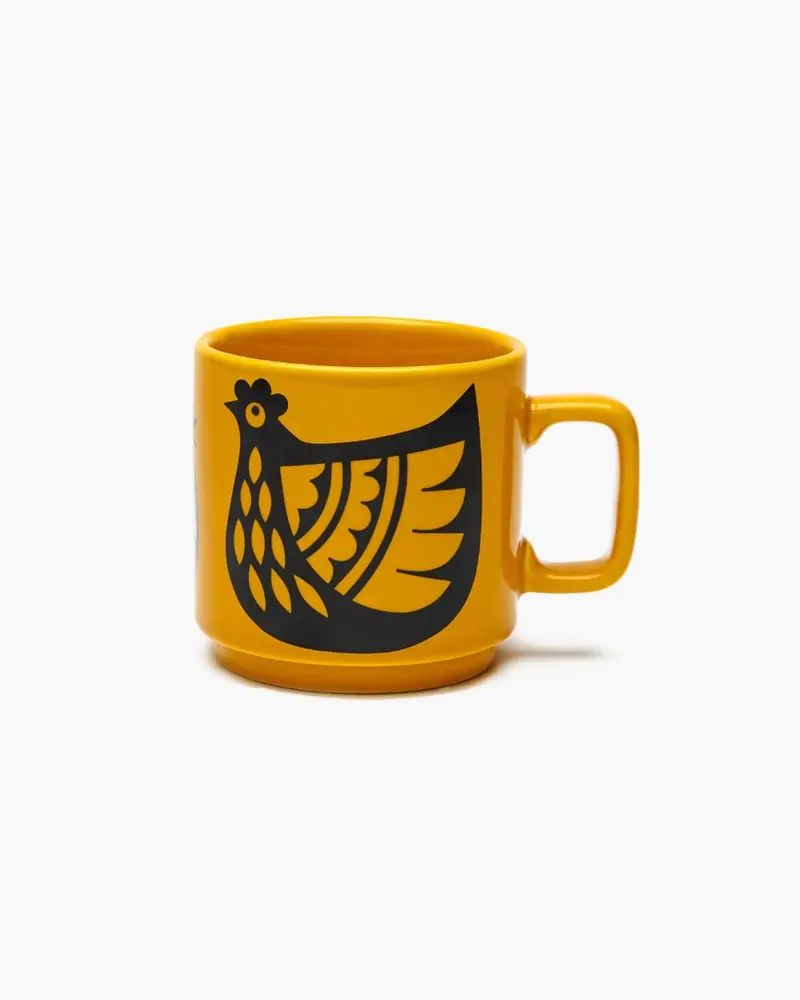 Hornsea Mug - Yellow Chicken Family