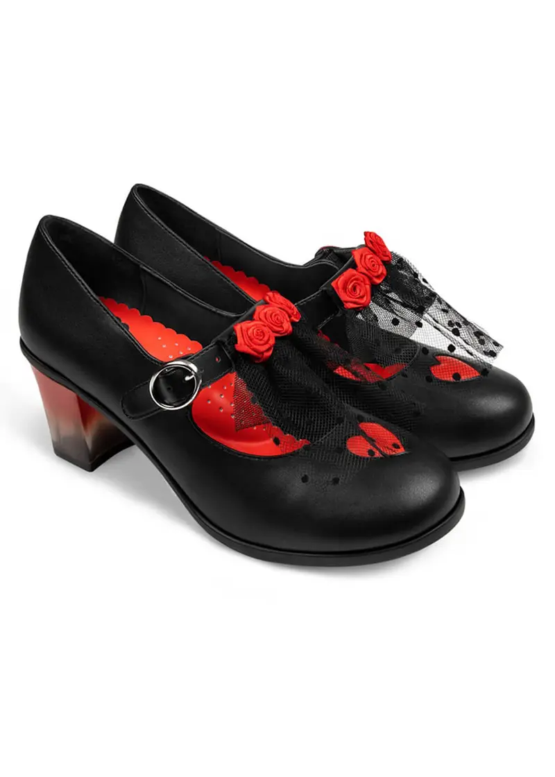 Hot Chocolate Design Melancholy Pumps Black