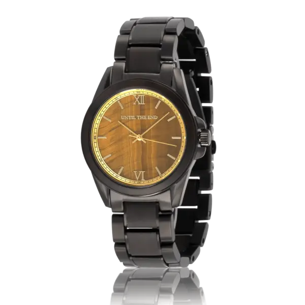 HOT&TOT | Centauri houten Horloge | 42MM | Ebbenhout en Zebranohout