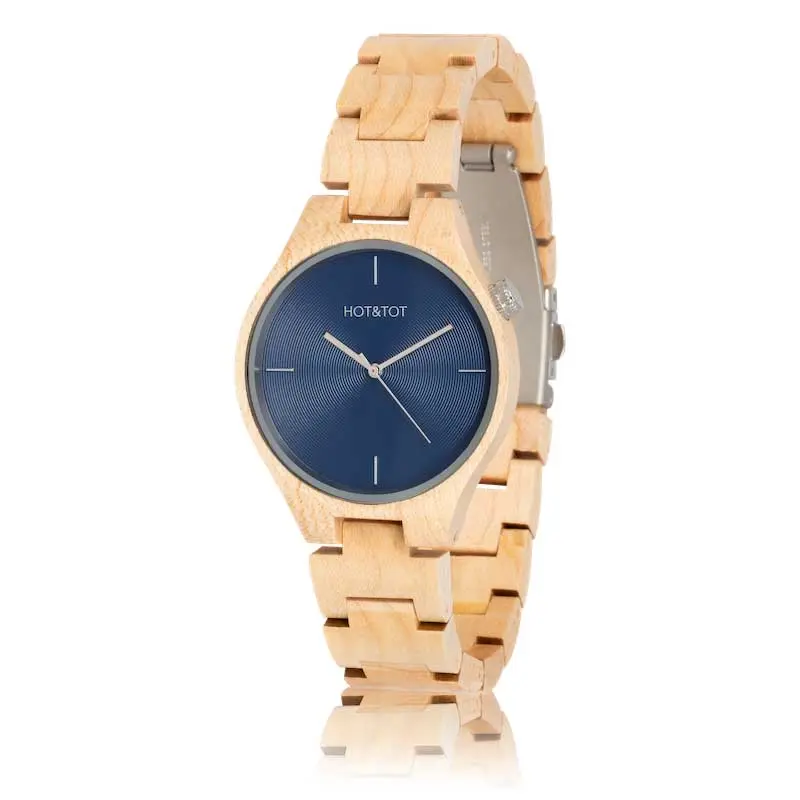 HOT&TOT | FAUN HOUTEN HORLOGE | 40MM | ZILVER