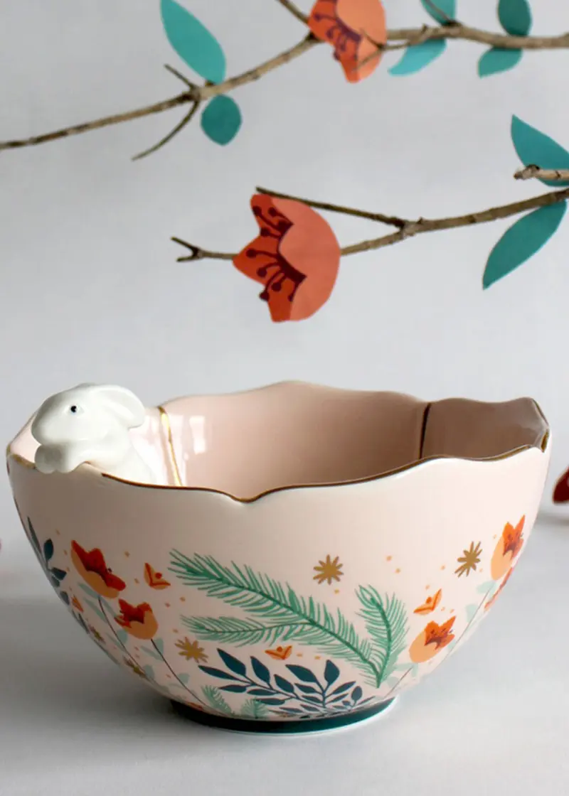 House of Disaster Secret Garden Rabbit Bowl