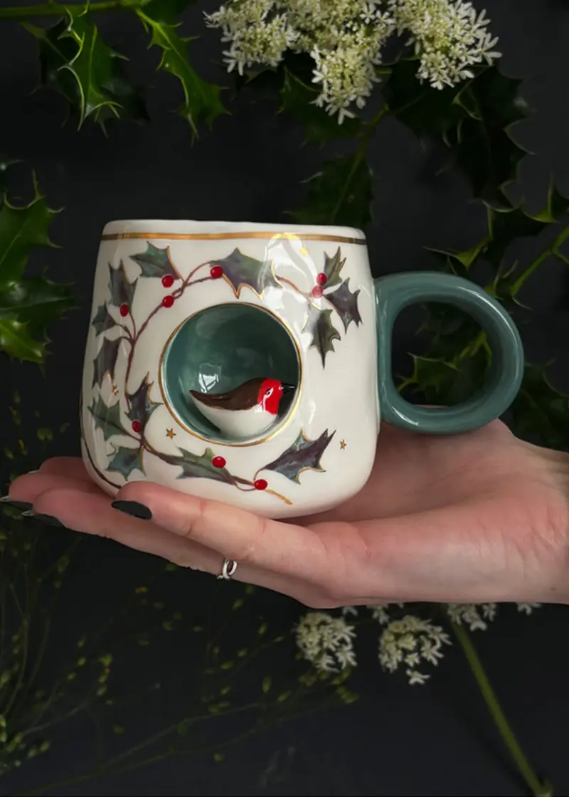 House of Disaster Secret Garden Robin Mug