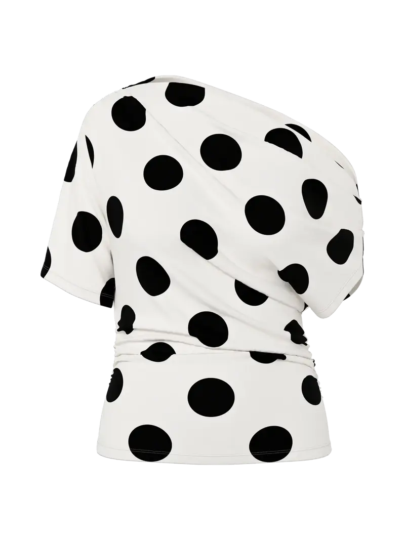 Hypdrop Emma draped off shoulder cloud dancer stipppen