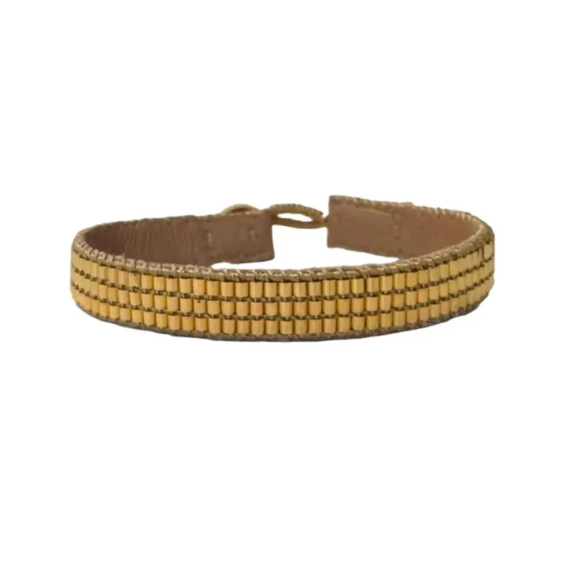 ibu jewels armband bamboo gold 3 row
