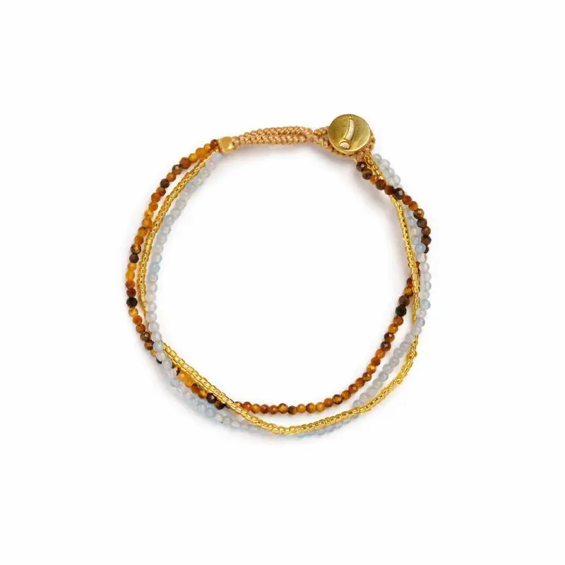 ibu jewels armband lulu dua mix brown blue