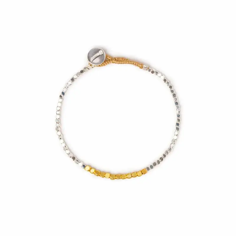 ibu jewels armband peggy silver/gold
