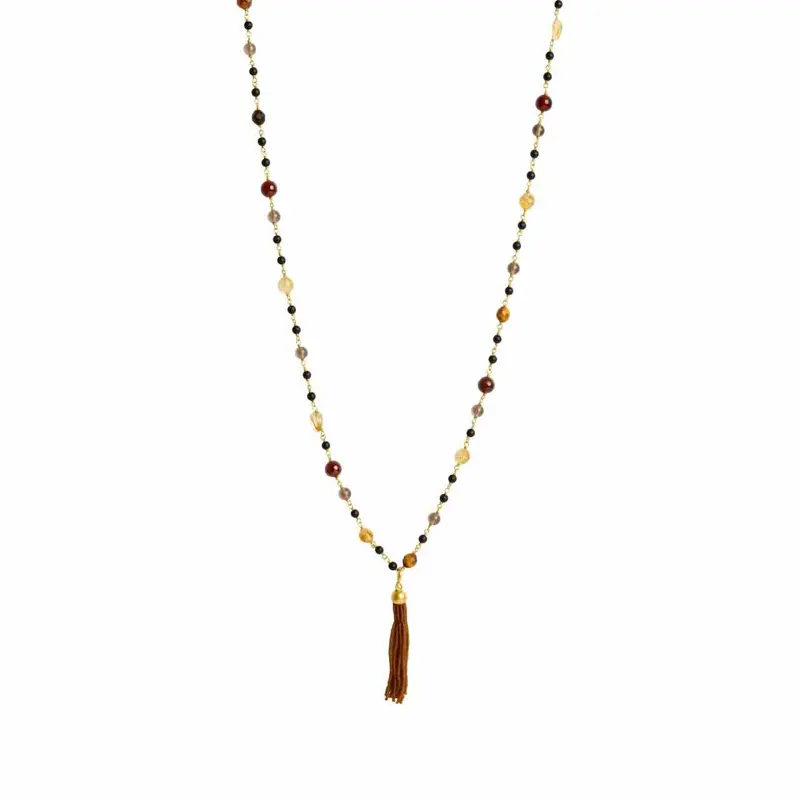 ibu jewels ketting luna tiger eye mix