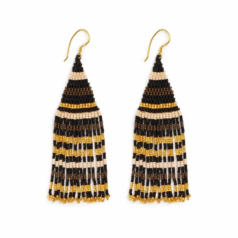 ibu jewels oorbellen alfie mix brown black