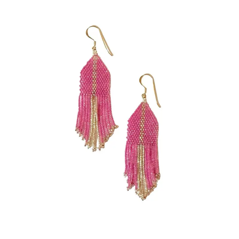 ibu jewels oorbellen glow drop fuchsia