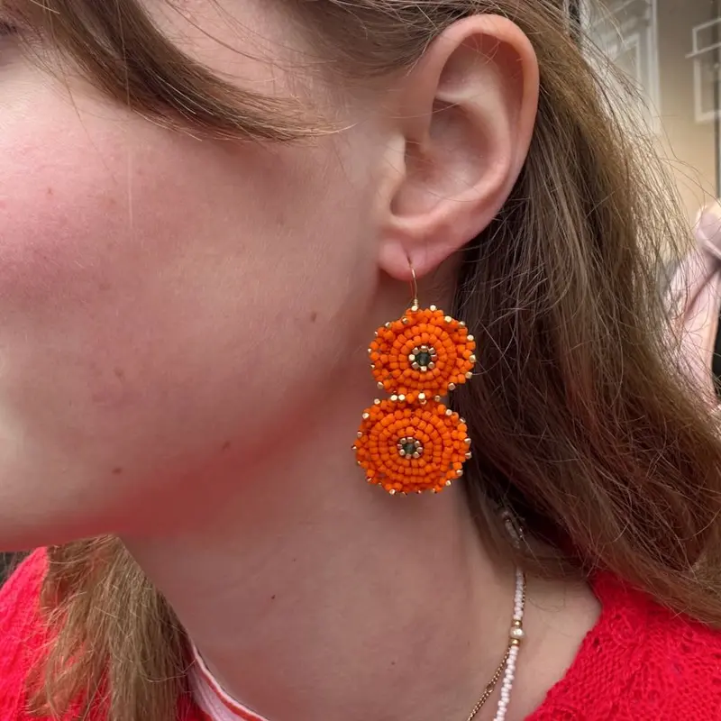 ibu jewels oorbellen pomme hermes orange