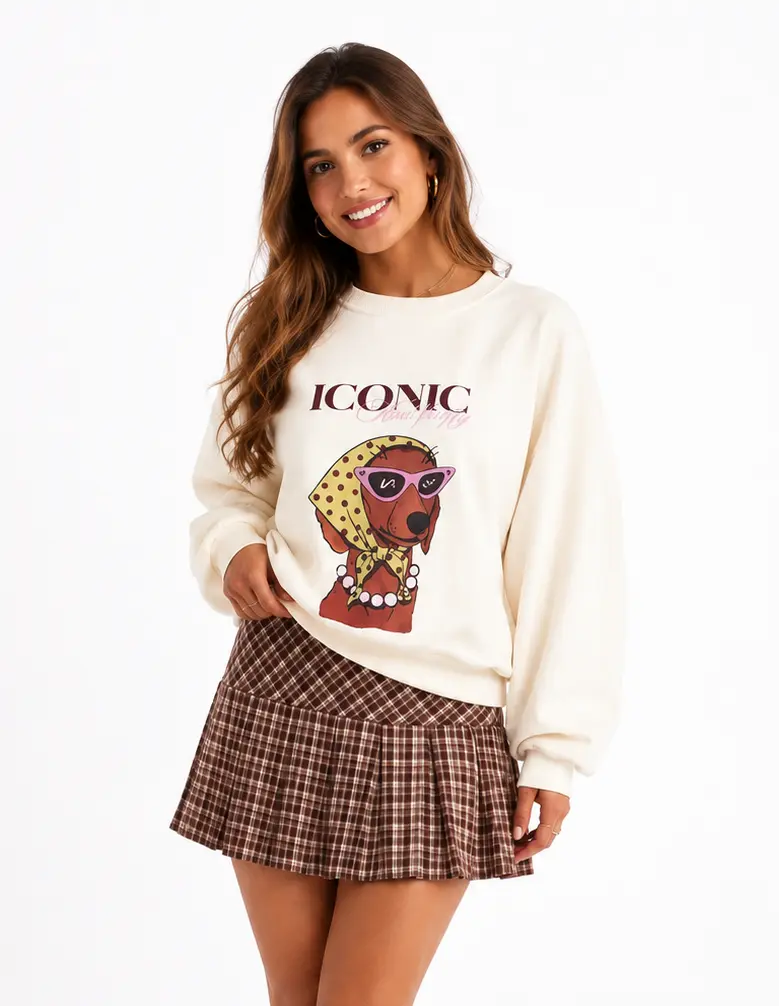 Iconic and fluffy sweater ecru